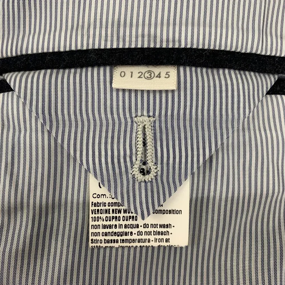BAND OF OUTSIDERS Size 40 Grey Charcoal Wool Double Breasted Sport Coat